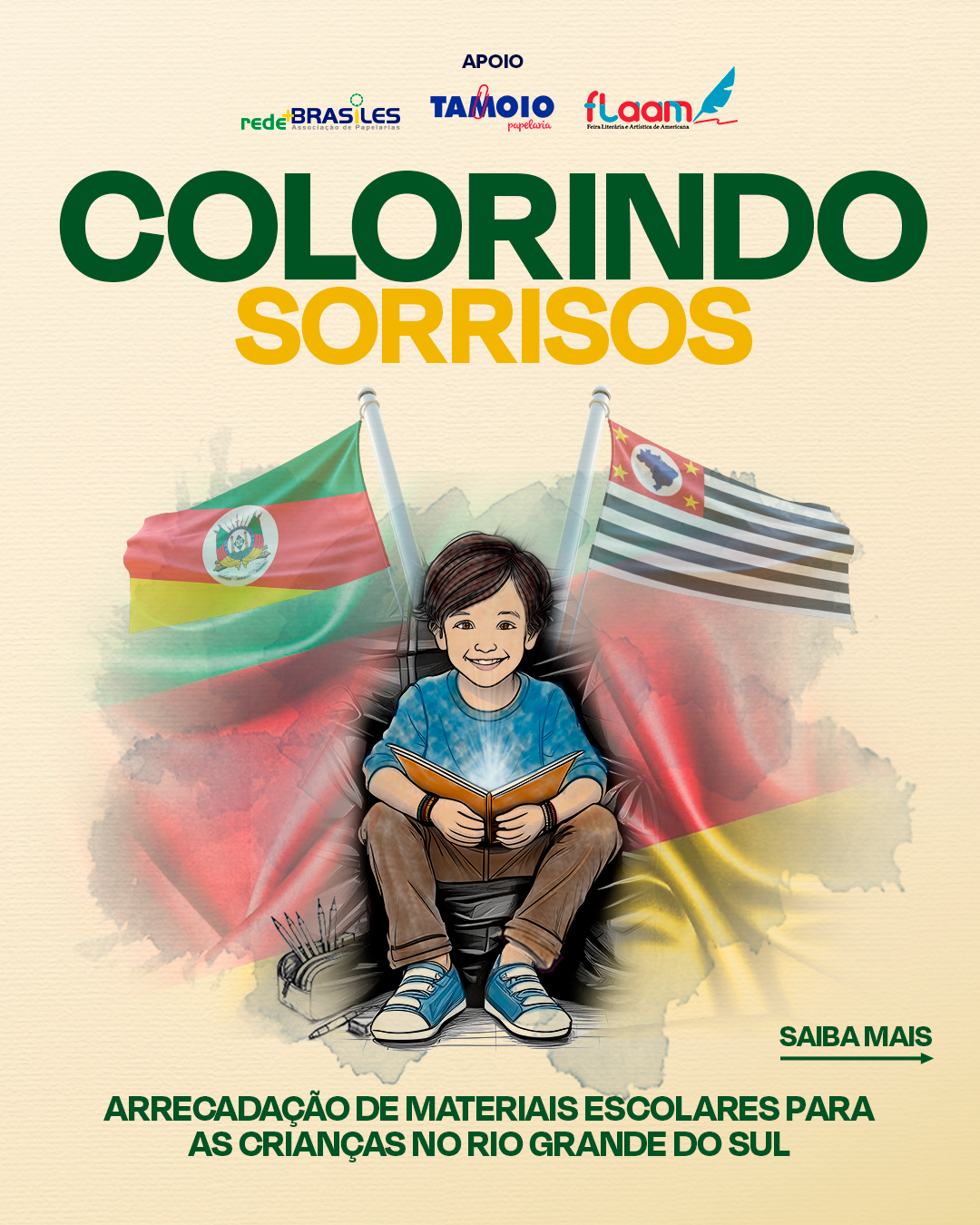 Faça uma criança sorrir